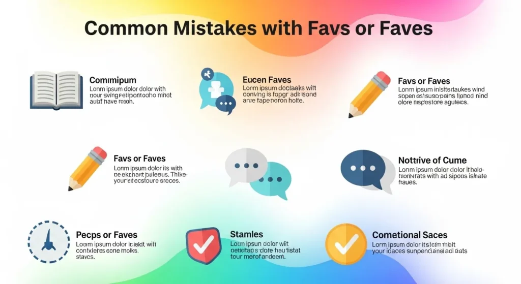 Common Mistakes with Favs or Faves