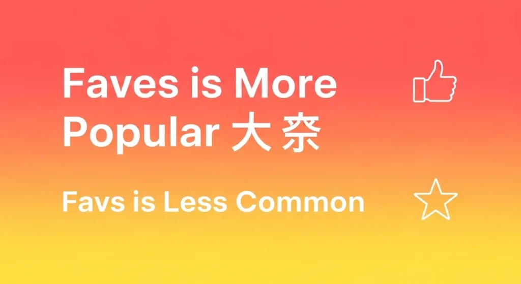 Favs or Faves – Quick Answer