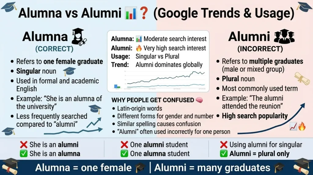Alumna or Alumni: Google Trends & Usage Data