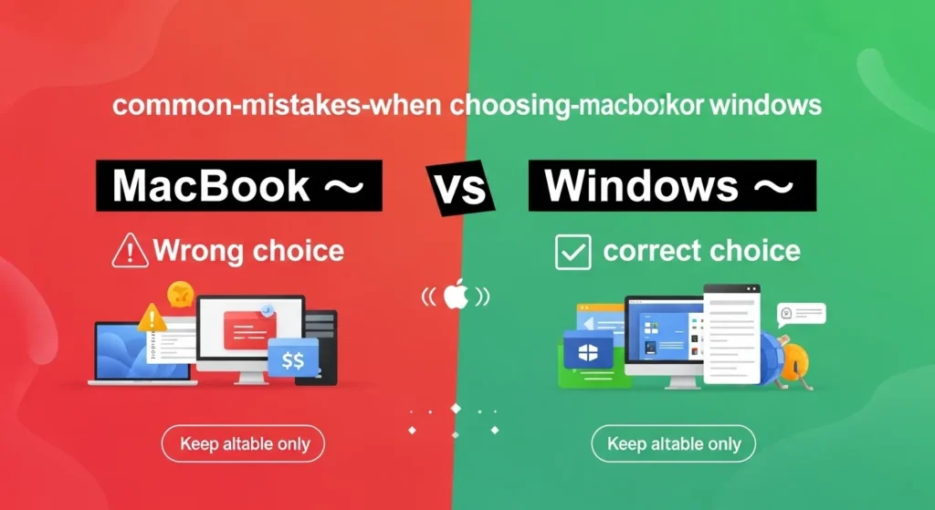 Common Mistakes When Choosing macbook or windows