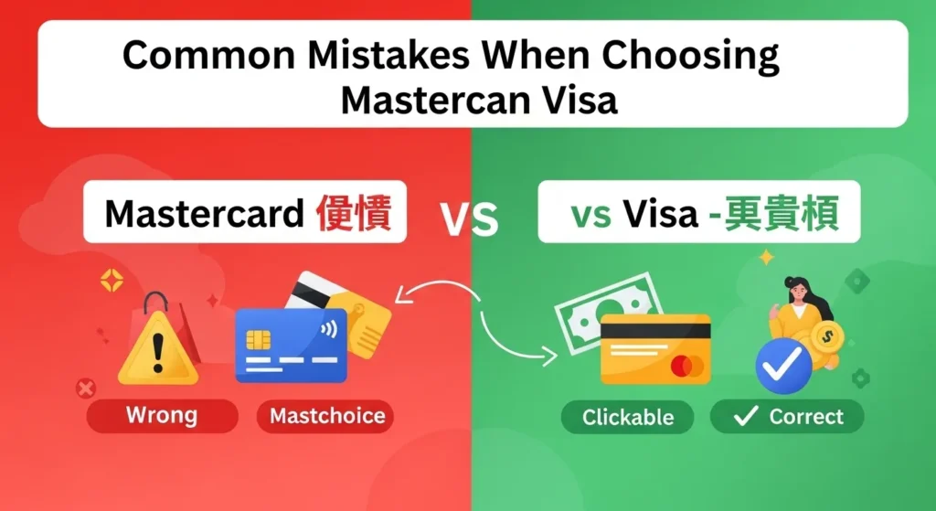 Common Mistakes When Choosing mastercard or visa