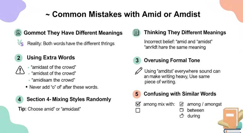 Common Mistakes with Amid or Amidst