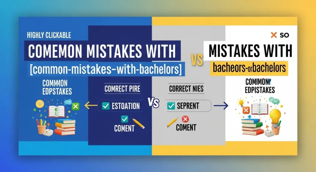 Common Mistakes with Bachelors or Bachelor’s