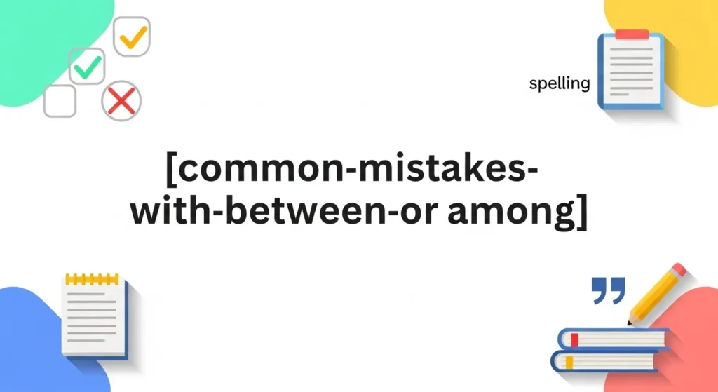 Common Mistakes with Between or Among