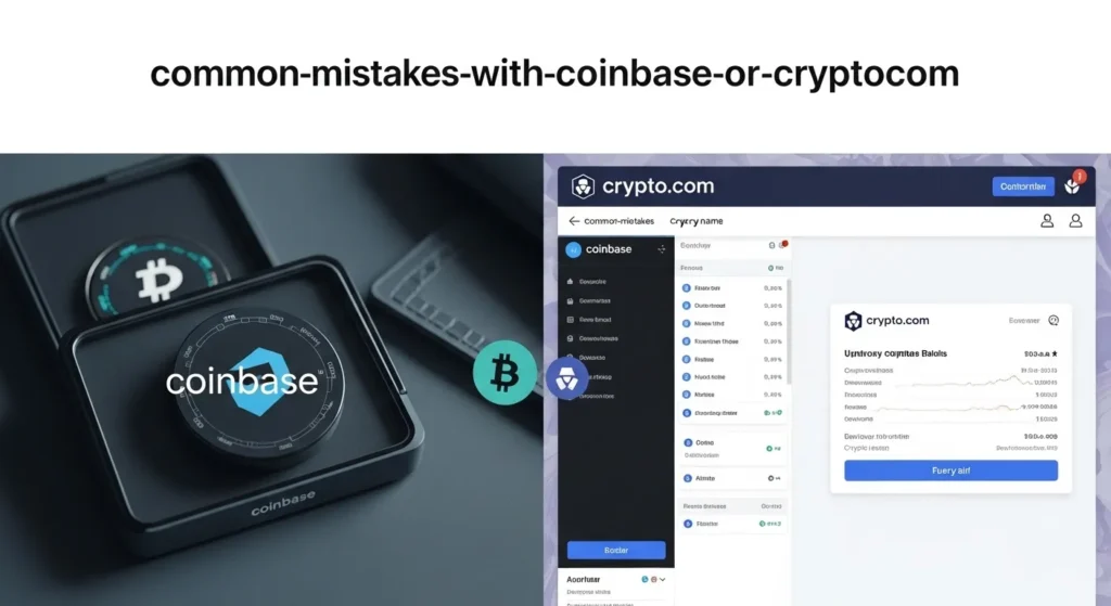 Common Mistakes with Coinbase or Crypto.com