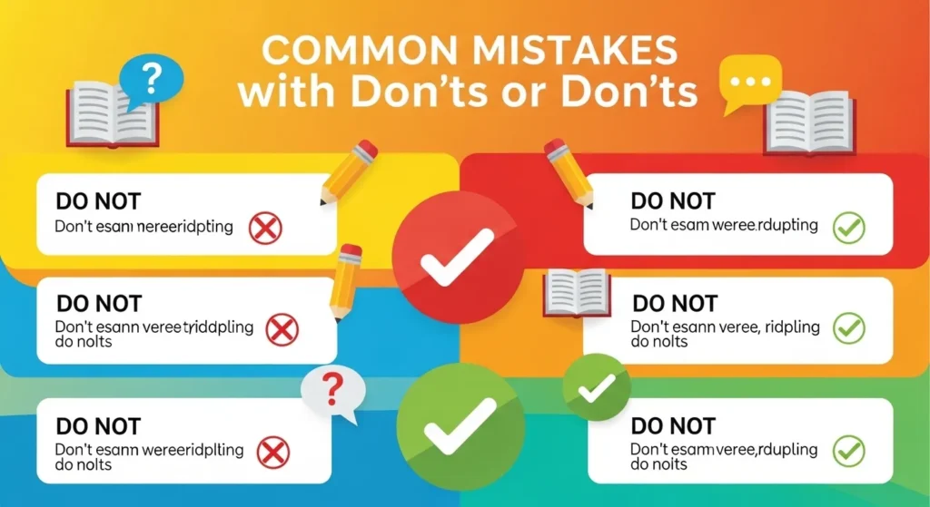 Common Mistakes with Don’ts or Dont’s