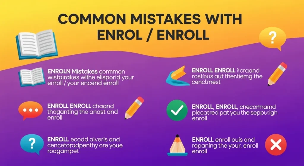 Common Mistakes with Enrol or Enroll
