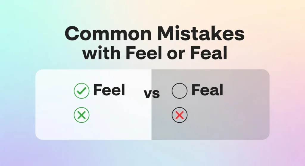 Common Mistakes with Feel or Feal