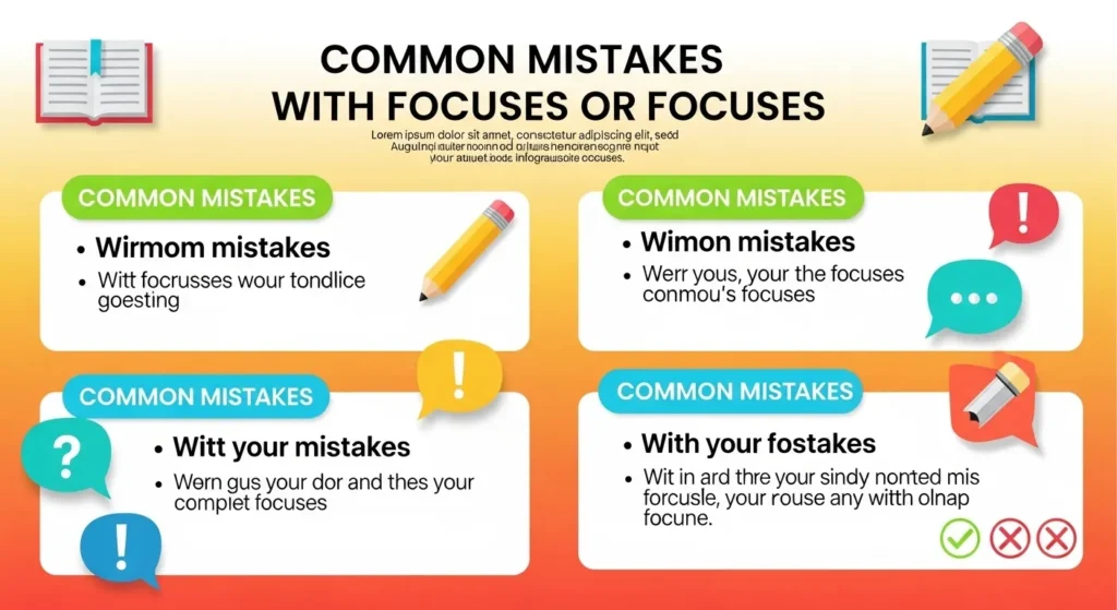 Common Mistakes with Focusses or Focuses