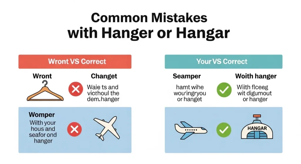 Common Mistakes with Hanger or Hangar