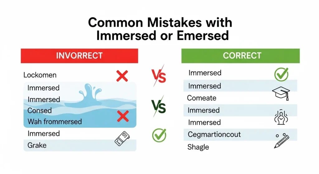 Common Mistakes with Immersed or Emersed