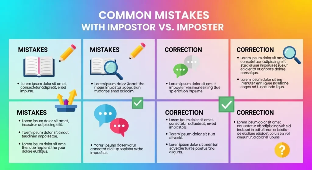 Common Mistakes with Impostor or Imposter