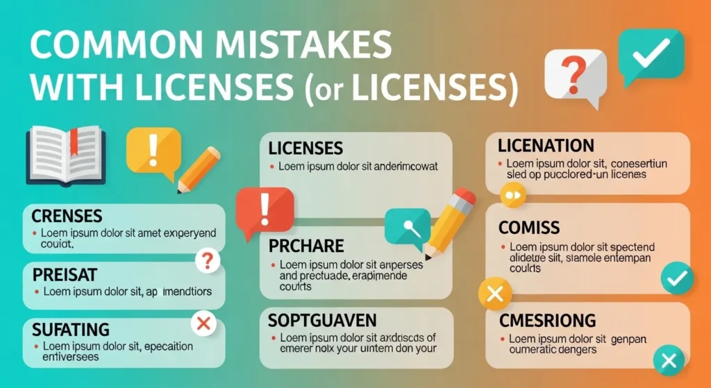 Common Mistakes with Licences or Licenses