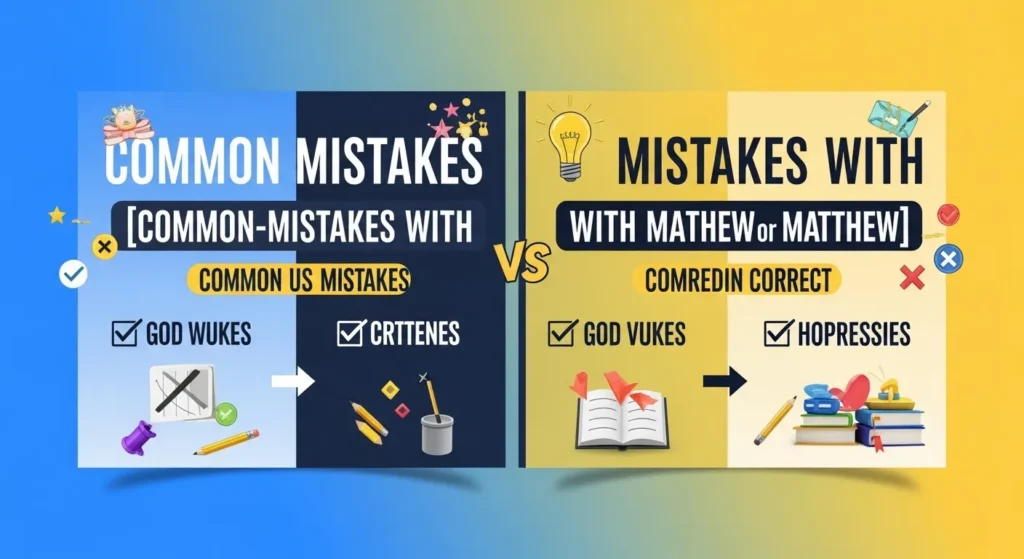 Common Mistakes with Mathew or Matthew