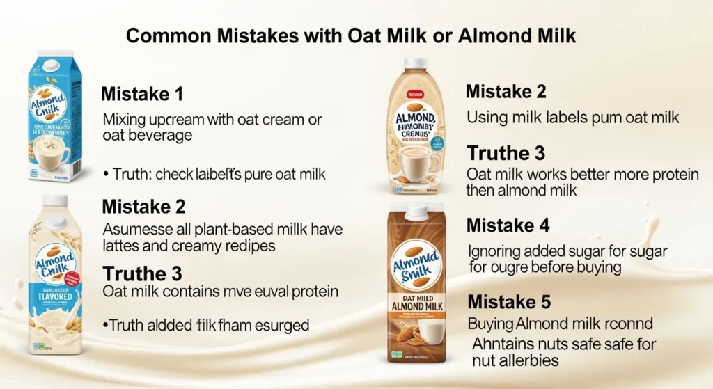 Common Mistakes with Oat Milk or Almond Milk