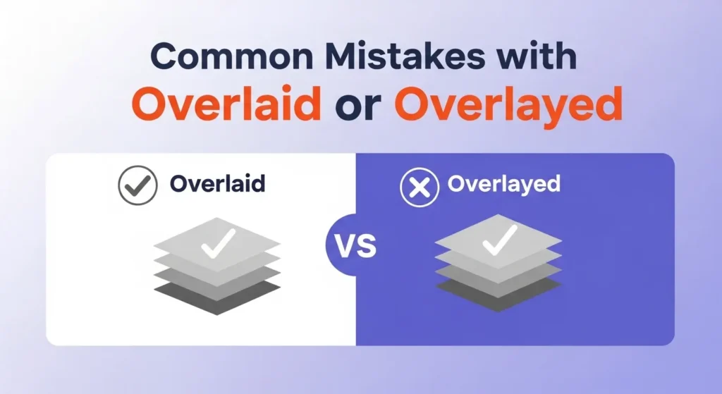 Common Mistakes with Overlaid or Overlayed