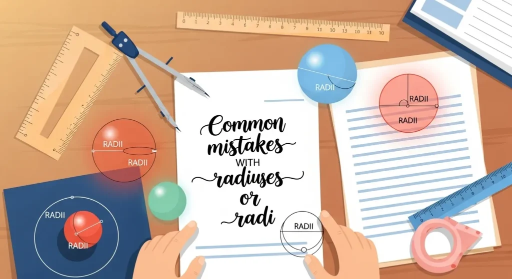 Common Mistakes with Radiuses or Radii