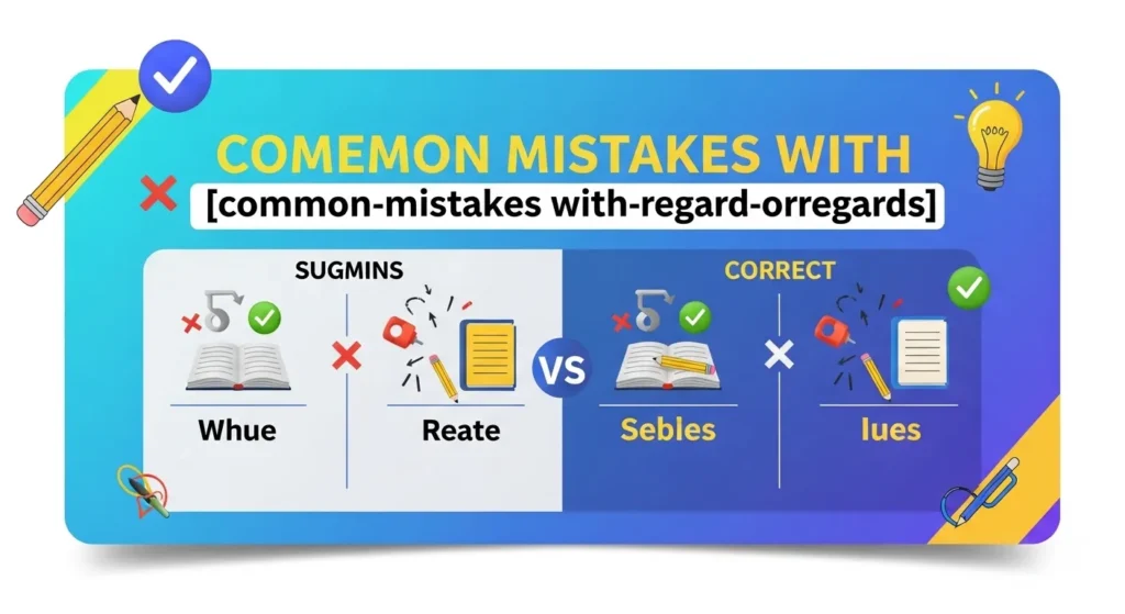 Common Mistakes with Regard or Regards