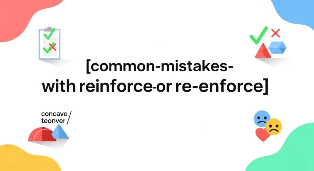 Common Mistakes with Reinforce or Re-Enforce