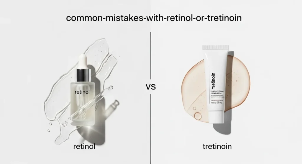 Common Mistakes with Retinol or Tretinoin