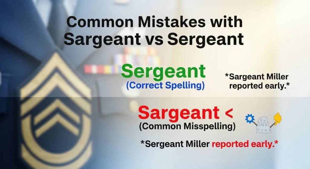 Common Mistakes with Sargeant or Sergeant