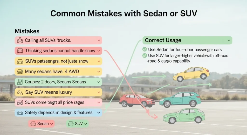 Common Mistakes with Sedan or SUV