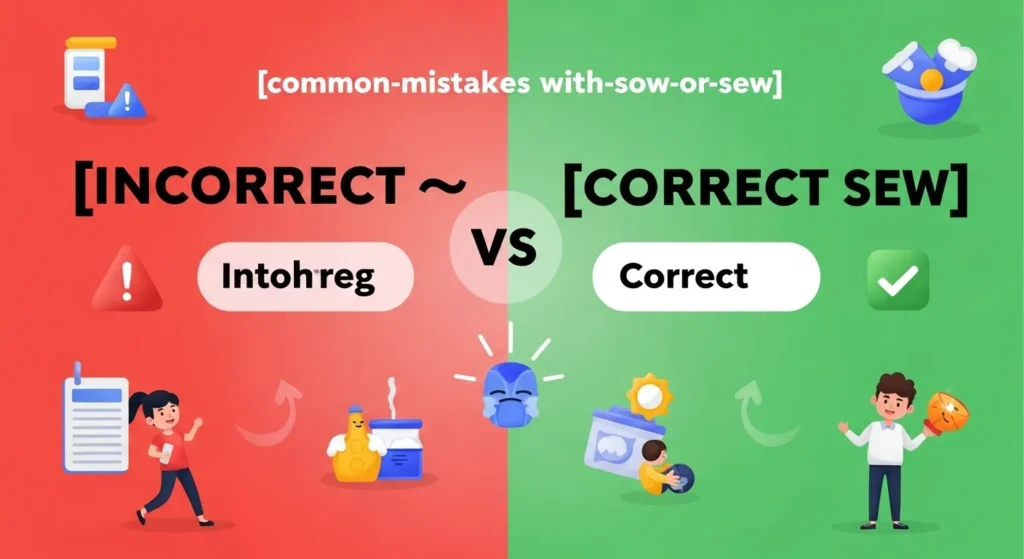Common Mistakes with Sow or Sew