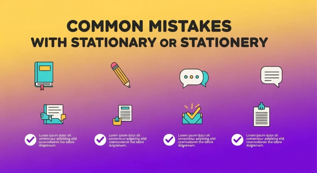 Common Mistakes with Stationary or Stationery
