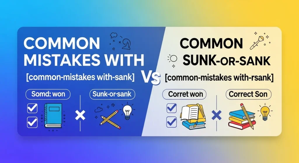 Common Mistakes with Sunk or Sank