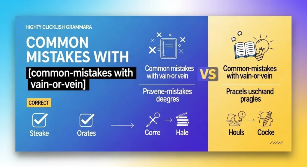 Common Mistakes with Vain or Vein