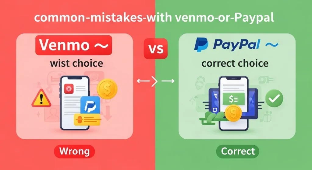 Common Mistakes with Venmo or PayPal