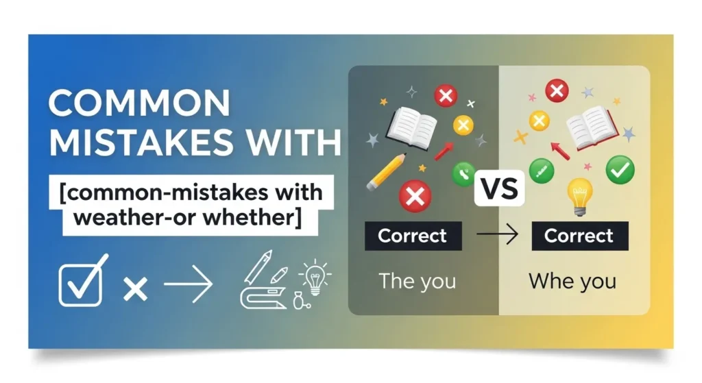 Common Mistakes with Weather or Whether