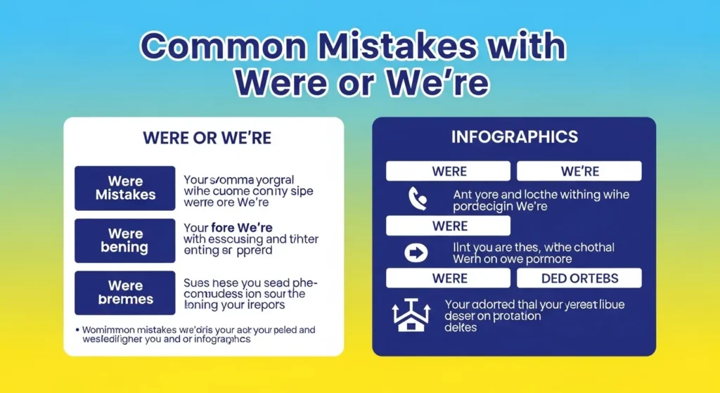 Common Mistakes with Were or We're