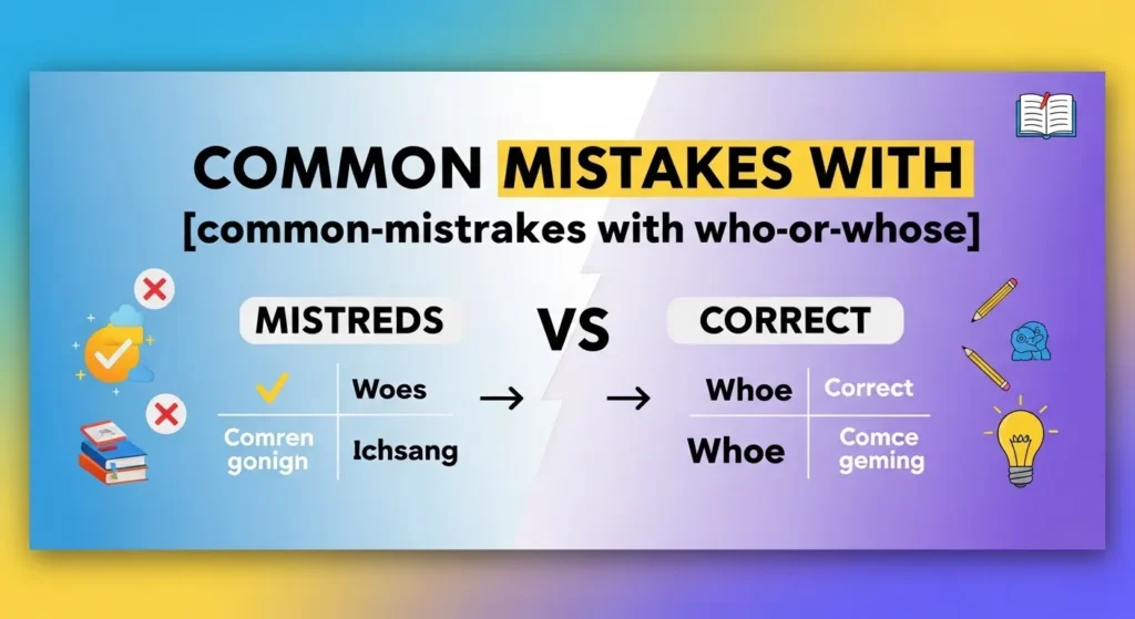 Common Mistakes with Who or Whose