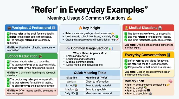 Refer in Everyday Examples