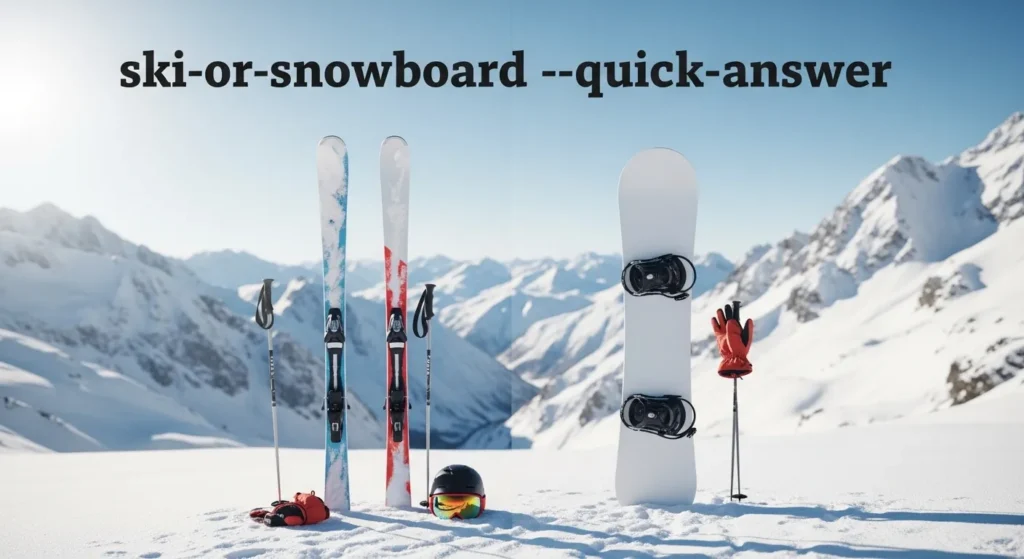 Ski or Snowboard – Quick Answer