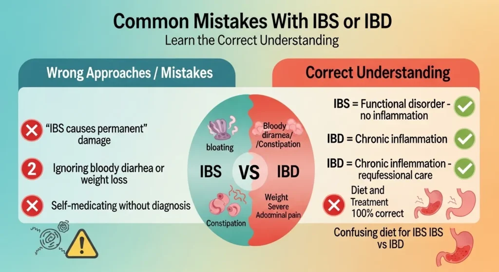⚠️ Common Mistakes With IBS or IBD