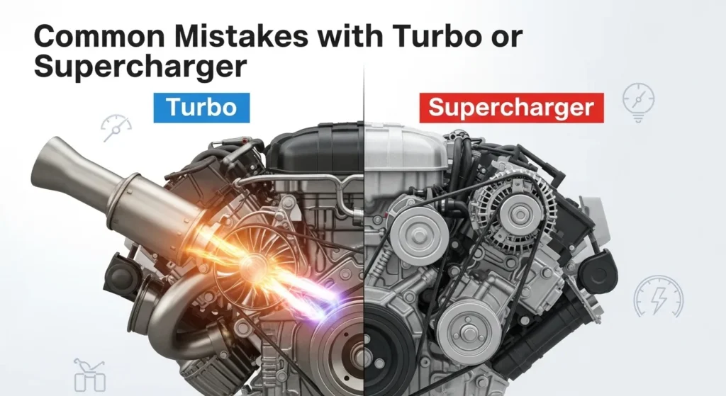 ⚠️ Common Mistakes with Turbo or Supercharger