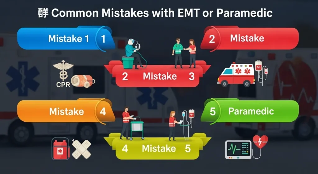 ❌ Common Mistakes with EMT or Paramedic