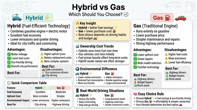 🧭 Which Should You Choose: Hybrid or Gas?