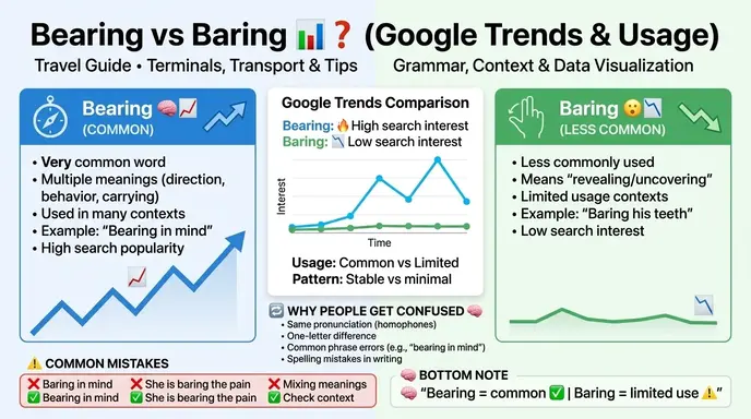 Bearing or Baring: Google Trends & Usage Data