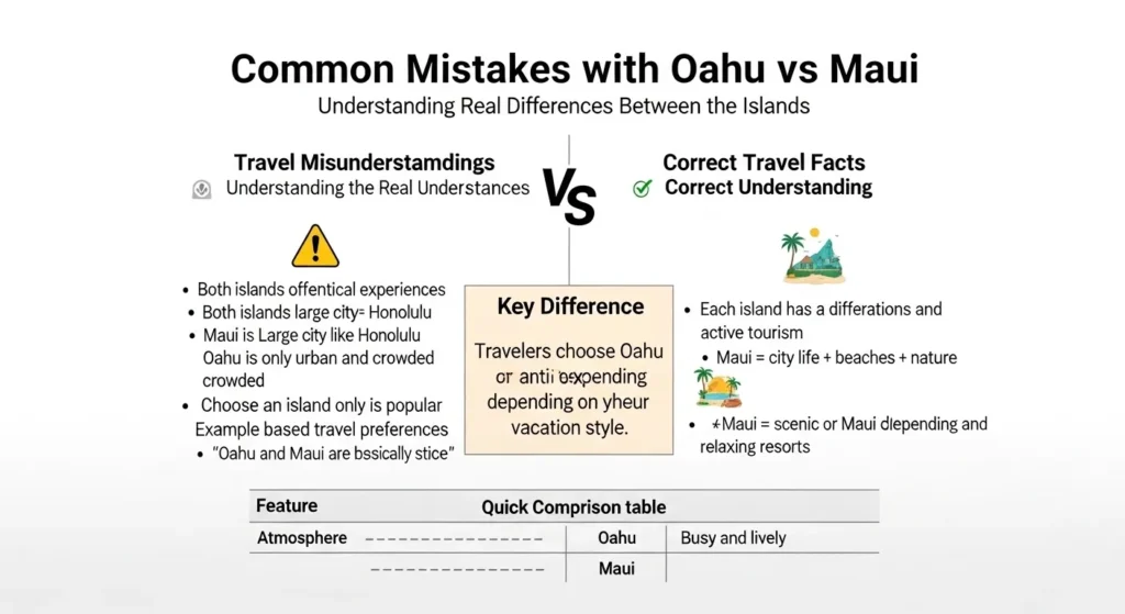 Common Mistakes with Oahu or Maui ⚠️