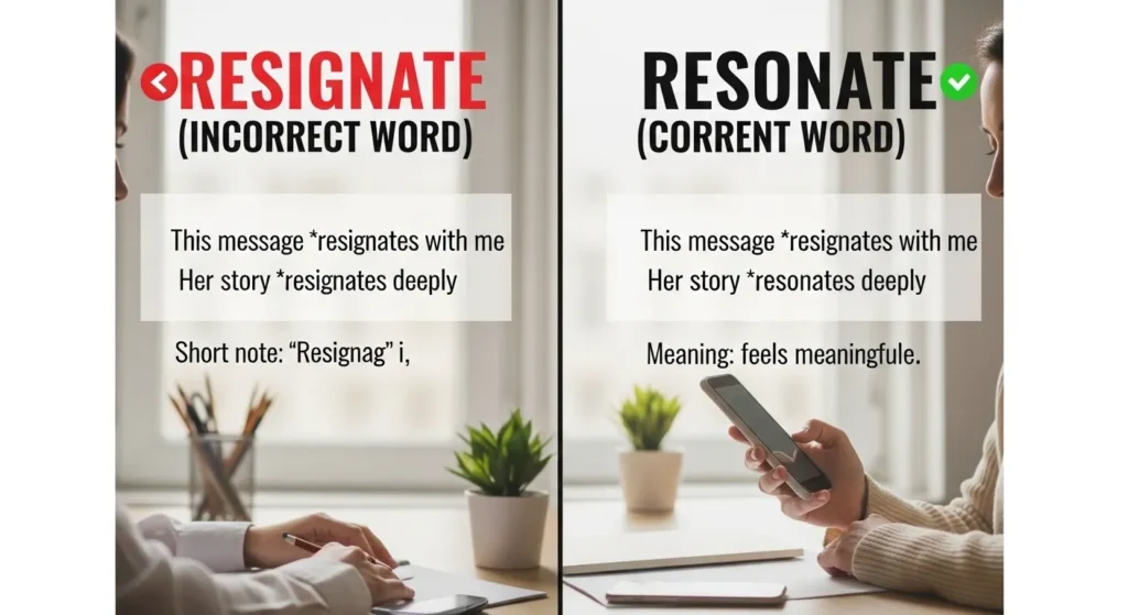 Common Mistakes with Resignate or Resonate