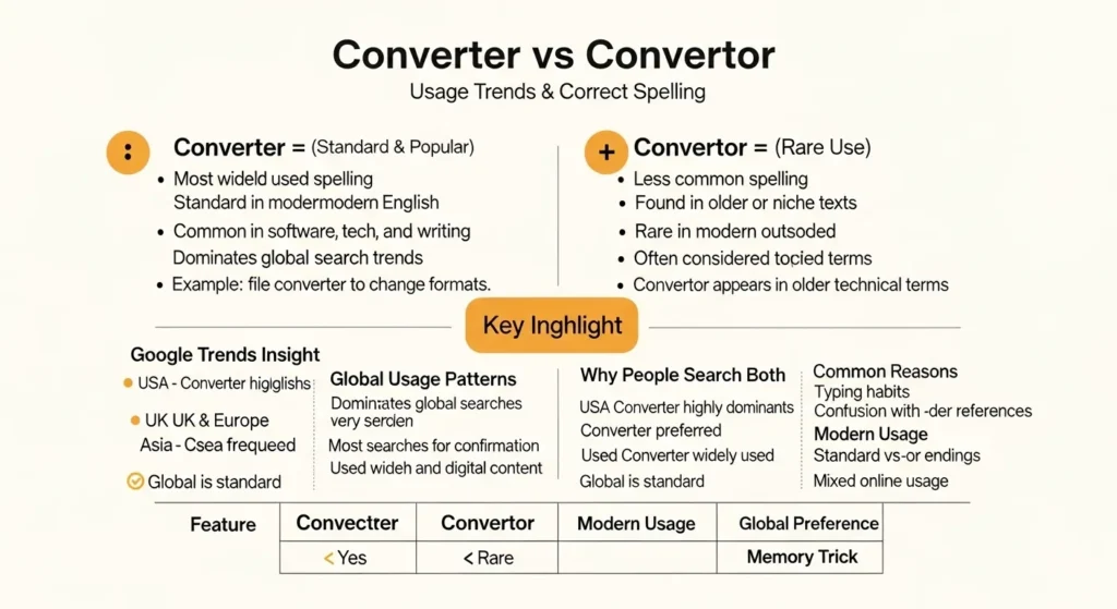 Convertor or Converter: Google Trends & Usage Data