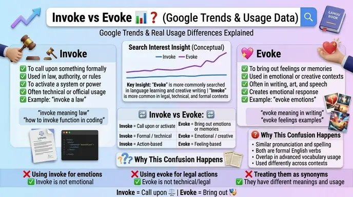 Invoke or Evoke: Google Trends & Usage Data