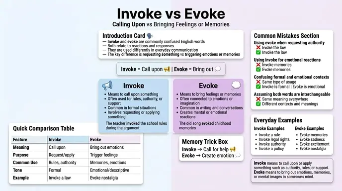 Invoke or Evoke in Everyday Examples