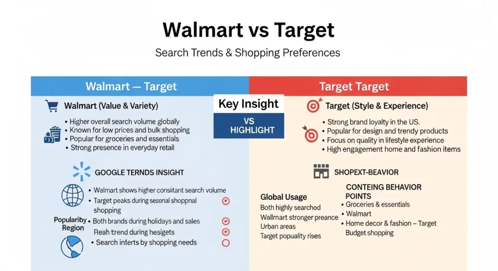 Walmart or Target: Google Trends & Usage Data