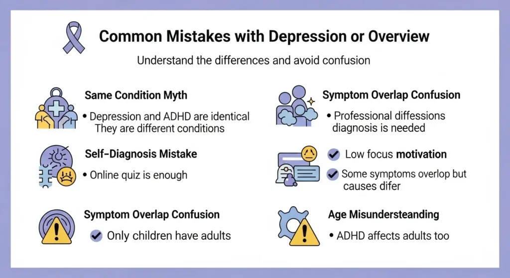 ⚠️ Common Mistakes with Depression or ADHD