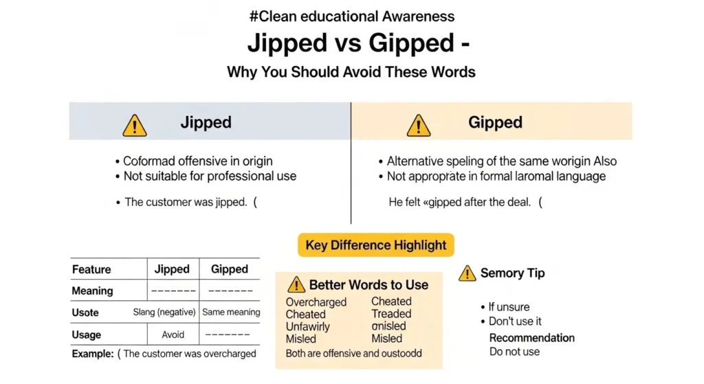 ⚠️ Common Mistakes with Jipped or Gipped
