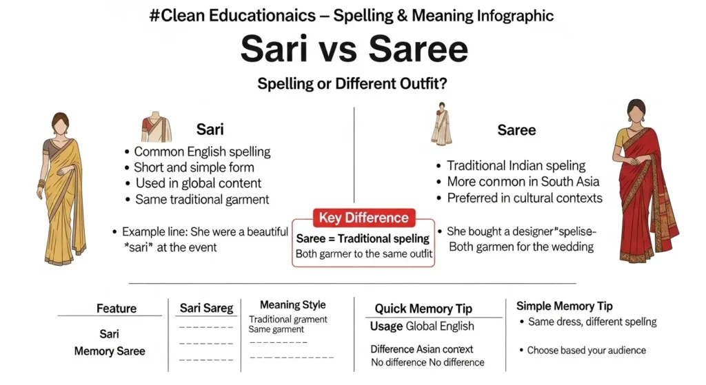 ⚠️ Common Mistakes with Sari or Saree